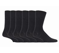 SockShop Gentle Grip Colourburst - Calzini da uomo, confezione da 3, Nero , 6-11