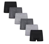 Sockstack®, 6 paia di boxer da uomo, tinta unita, boxer classici in jersey misto cotone Various S (74-82 cm)