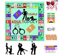 SOCLING Couple Adult Opoly,Board Game,Couple Adult Opoly Board Game for Adults,Bedroom Games for Couples, Relationship Card Game, Conversation Cards Couples