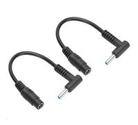 Socobeta 2 pz Cavo Connettore Connettore Linea 5.5x2.1mm Femmina a 4.5x3.0mm Maschio Cavo Adattatore di Alimentazione Linea Adattatore Leggero Nero per PC per Computer