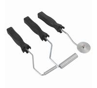 Socobeta 3pcs Strumenti in Fibra di Vetro in Lega di Alluminio Kit Rullo Laminato FRP con Testa a Rulli a Base di per Livellare la Bolla di Rivestimento in Resina