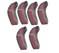 Socobeta 6pcs Mm Cintura di Levigatura a Banda di Levigatura Abrasiva in Alluminio Grit 60/80/100/10/150/150/180 per Lucidatura in Metallo Levigatrice a Cinghia