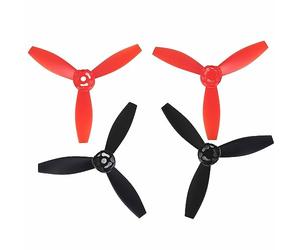 Socobeta Accessorio di Ricambio per per Aereo RC Leggero da 4 Pezzi per Drone Bebop 2 - Design Aerodinamico, Installazione Semplice, (2 neri rossi)