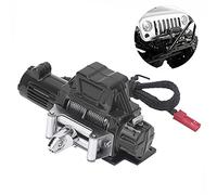 Socobeta Accessorio per Telecomando in Metallo Durevole per Verricello Automatico RC per 1/10 Axial SCX10 D90 Rosso 1 unità (Nera)