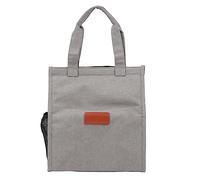 Socobeta Borsa per il Pranzo Isolata Pellicola di Alluminio Portatile con 3 Strati per Picnic Scolastico e Lavoro Design Leggero e Resistente All'acqua (Grigio)