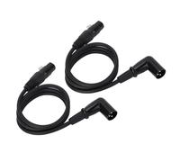 Socobeta Cavo Adattatore per Microfono XLR con Riduzione del Rumore Superiore per Mixer Altoparlante - Cavo Microfonico XLR a 3 Pin Maschio a Femmina 2 Pezzi XK042L (#1)