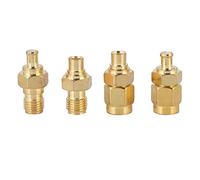 Socobeta Connettore da MCX a SMA in Ottone nichelato coassiale da MCX a SMA Maschio Stabile Femmina 50ohm per Radio