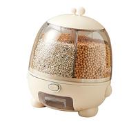 Socobeta Contenitore per la Conservazione del Riso, Dispenser Automatico per Cereali di Grande capacità, per Fagioli Rossi, Orzo, Avena, Dispensa da, in Plastica