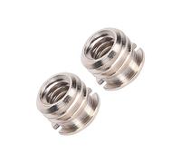 Socobeta Convertitore Adattatore a Vite Convertitore Boccola Riduttore per Superficie Liscia per Treppiede, Staffa Leggera, Videocamera 2 Viti