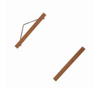 Socobeta Cornice per Foto Magnetica in Segatura Compressa con 4 Strisce Gancio per Opere D'arte per Stampe di Poster, Materiale in Legno di Teak Ecologico (21 cm)