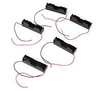 Socobeta Custodia in plastica da 5 Pezzi Scatola portabatterie in plastica per 1x Batteria con Cavi