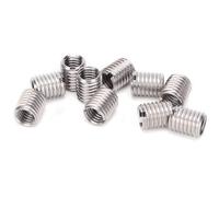 Socobeta Dado con Inserto in Acciaio Inossidabile Ripara in Modo Efficiente Fori Filettati Danneggiati, Dado di Conversione Filettatura 10 Pezzi per Automobili e Lampade, 10 Dadi con Inserto