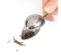 Socobeta Diffusore con Filtro per Infusore per tè in Acciaio Inossidabile Pratico per gli Amanti del tè, 1 Colino per per un Bel Regalo, Pinza per Gocce D'acqua da 22 G