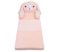 Socobeta Divano Letto Pieghevole per Bambini, Divano Estraibile per Cuccioli Rosa, Morbida Spugna in Tessuto Peluche con Cerniera per la Scuola Materna Dell'hotel (3 strati)