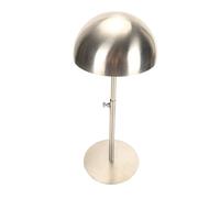 Socobeta Espositore per Cappelli Portatile Regolabile in Acciaio Inossidabile Espositore per Cappelli Portatile per Riporre più, Materiale Spazzolato, per Tutti gli Stili e Dimensioni di (Argento)