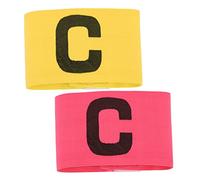 Socobeta Fascia da Braccio Elastica Brassard per Colpi di Testa da Calcio per Emozionanti Giochi di Gruppo, Confezione da 10 per di Calcio, Tessuto in Nylon, Giallo e Rosa, Adatta per Adulti e (Rosa)