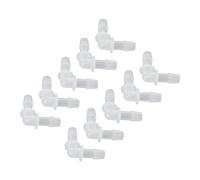 Socobeta Giunto per Tubo a Gomito Adattatore Connettore a 90 Gradi Forma a L Raccordi in Plastica di Uguale Diametro Materiale PE Resistente All'usura per Tubo della Pompa, in Silicone (9,5 mm)