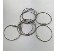 Socobeta in Filo Resistente in Acciaio Inossidabile per Portachiavi o Oggetti Sospesi, Ottima Scelta per Tutti gli Utenti, 5,9 Pollici per la Creazione di Gioielli