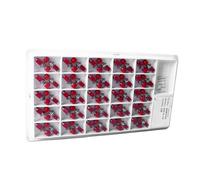 Socobeta Interruttore a Pulsante Momentaneo da 6 Mm Funzionamento Versatile Affidabile 50 Pezzi per Dispositivi Elettronici Ottone (Rossa)