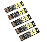 Socobeta Interruttore con Sensore Tattile Luce USB con Illuminazione Soffusa, Materiale PCB Eccellente, Mini Stick Luminoso Notturno con Sorgente Lampada 6 Pezzi per Istituto di Ricerca di