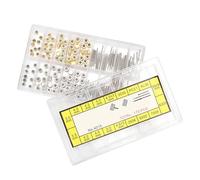 Socobeta Kit di Estensori e Corone per Orologi per Riparazione e Orologeria con Barre e Teste di Steli Assortiti