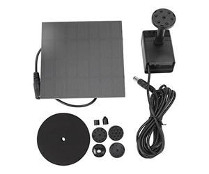 Socobeta Kit Pompa Acqua Solare Fai-da-Te, Pompa Fontana Ad Energia Solare con 6 Ugelli e Anelli di Galleggiamento per Acquario da Giardino per Il Bagno degli Uccelli