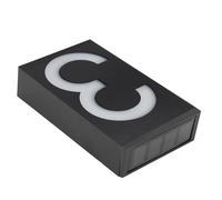 Socobeta Luce Solare per Segnaletica a LED Tasso di Conversione Elevato a Risparmio Energetico per Cancelli di Negozi Cancelli di Ville a Parete ABS + PC 1pz per Negozio di Hotel (Numero 3)