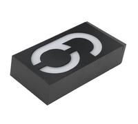 Socobeta Luce Solare per Segnaletica a LED Tasso di Conversione Elevato a Risparmio Energetico per Cancelli di Negozi Cancelli di Ville a Parete ABS + PC 1pz per Negozio di Hotel (Numero 6)