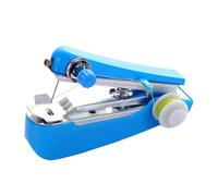 Socobeta Macchina da Cucire Portatile Mini Cucitrice Manuale Portatile Compatta e Resistente per Viaggi Domestici di Artigianato Fai-da-te 1 unità (Blu)