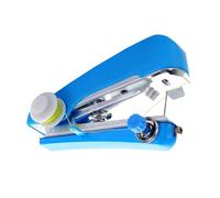 Socobeta Macchina da Cucire Portatile Mini Cucitrice Manuale Portatile Compatta e Resistente per Viaggi Domestici di Artigianato Fai-da-te 1 unità (Blu)