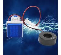 Socobeta Misuratore di Corrente di Tensione Elettrica, Display a 3 Cifre Lettura Chiara Funzionamento ESECIFICARE MULTIFUNZIONE TENTAGE AC MULTIFUNZIONE LARGO SQUADE 60V-500V per l'uso (Blu)