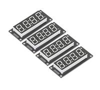 Socobeta Modulo di Clock 7 Segmenti, Plug della Scheda PCB Accurata 5 V e Riprodurre il Tubo di Visualizzazione LED Digitale a 4 Cifre 0,56 Pollici per Fai - -te (MRA041B bianco)