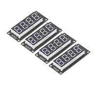 Socobeta Modulo di Clock 7 Segmenti, Plug della Scheda PCB Accurata 5 V e Riprodurre il Tubo di Visualizzazione LED Digitale a 4 Cifre 0,56 Pollici per Fai - -te (Blue MRA041C)