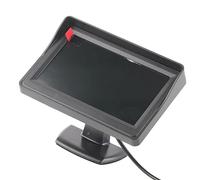 Socobeta Monitor per Telecamera Retrovisiva LCD da 4,3 Pollici per Camion SUV per Auto con Doppio Ingresso Automatico