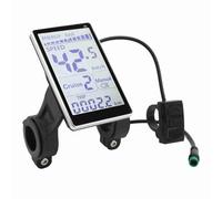 Socobeta Pannello di Visualizzazione Scooter Electric Bike LCD METER M M5 LCD Schermo ABS 31,8 Mm 22,2 Mm Montaggio per Bici Elettriche Scooter