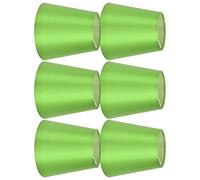 Socobeta Paralume in Tessuto Resistente da 6 Pezzi, Buona Trasmissione della Luce per Lampadine E14, Lampada da Tavolo a Soffitto per Camera da Letto, Soggiorno "Camera da Letto, Soggiorno" (Verde