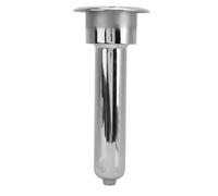 Socobeta Portabicchieri per Asta per Barche in Acciaio Inossidabile, Portabicchieri con Parte Superiore Rotonda 280 Mm per Vari Tipi di Barche e Yacht (0 Gradi)