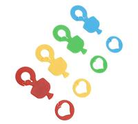 Socobeta Portachiavi Apriscatole Dal Design Simpatico Cartone Animato, Strumento Multifunzionale per Pelare gli Agrumi, per Uso Quotidiano, in Plastica, 4 Pezzi