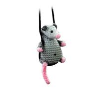 Socobeta Possum Ornamento da Appendere per Auto Simpatico Accessorio Pendente in Acrilico per la Decorazione dello Specchietto Retrovisore e il Divertimento in Viaggio (B)
