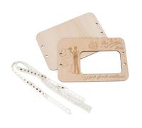 Socobeta Premium Il Tuo Primo Milione Portafoglio in Legno Elegante Organizer per Contanti per la Laurea 2,1 Once (Tipo di coppia)