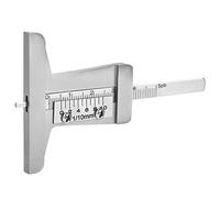 Socobeta Righello Compatto per la profondità del Battistrada degli Pneumatici in Acciaio Inossidabile 0-10mm per Auto Camion Moto Strumento Facile da Usare per Ispezioni di Sicurezza Stradale