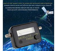 Socobeta Rilevatore di Segnale Satellitare Digitale 9501 Comodo Display del Misuratore per Uso Pratico Allineamento 'antenna Parabolica per Veicoli 12v ABS e Giallo + Metallo