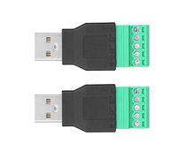 Socobeta Set di 2 Connettori con Terminale a Vite per Un'installazione Rapida e Conveniente su Dispositivi con Porte di Interfaccia USB