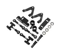 Socobeta Set di Accessori in Metallo con Adattatore Esagonale per Tazza dello Sterzo Superiore Inferiore in Alluminio RC per Auto RC WPL D12, Potenziatore della Resistenza Alla Corrosione Durevole