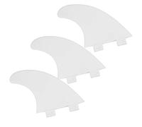 Socobeta Set di Pinne per Tavola da Surf G5 da 3 Pezzi, Robusto e di Alta qualità, Massimizza la velocità e la Potenza per Tutte le Condizioni di Surf, /bianco, Adatto per Tavole Morbide (Bianca)