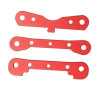 Socobeta Set di Supporti per Braccio Oscillante per Auto RC Supporti Rinforzati in Lega di Alluminio per 1/7 1/8 Accessori di Aggiornamento Rossi 3 Pezzi