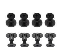 Socobeta Set di Viti per Rivetti per Cinghia da Cintura a Testa Piatta in Ottone, 20 Paia, per Viti Chicago Artigianali in Pelle per Bagagli (5mm)