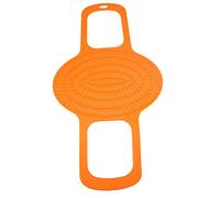 Socobeta Sollevaggio di Tacchino, Multiuso di Voto per Alimenti Prevenire il Tappetino di Cottura del Pollame di Barattolo Resistente Al Barbecue (Arancia)