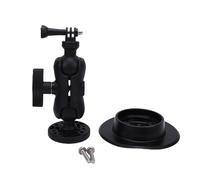 Socobeta Staffa di Supporto Impermeabile Regolabile per Supporto per Telecamera per Kayak per Kayak, Gommone, Paddle Board, Nylon, PVC, Acciaio Inossidabile (Nera)