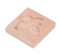 Socobeta Stampo per Biscotti in Legno Stampo per Biscotti con Timbro Riutilizzabile in Legno di Faggio Intagliato in 3D per la Cottura in cucinetta (Coniglio)